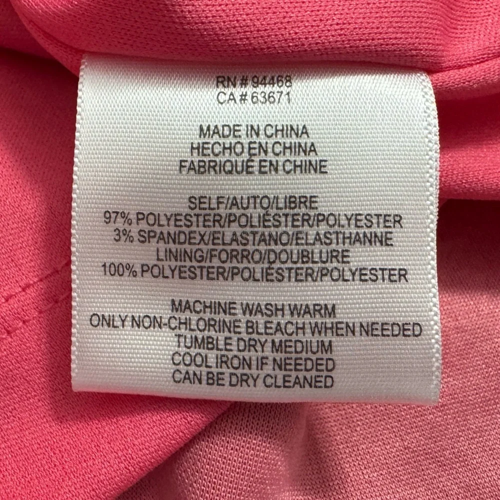 BCBG Paris Women’s Pink Ruffle Cocktail Mini Dress Size XS - Picture 9 of 10